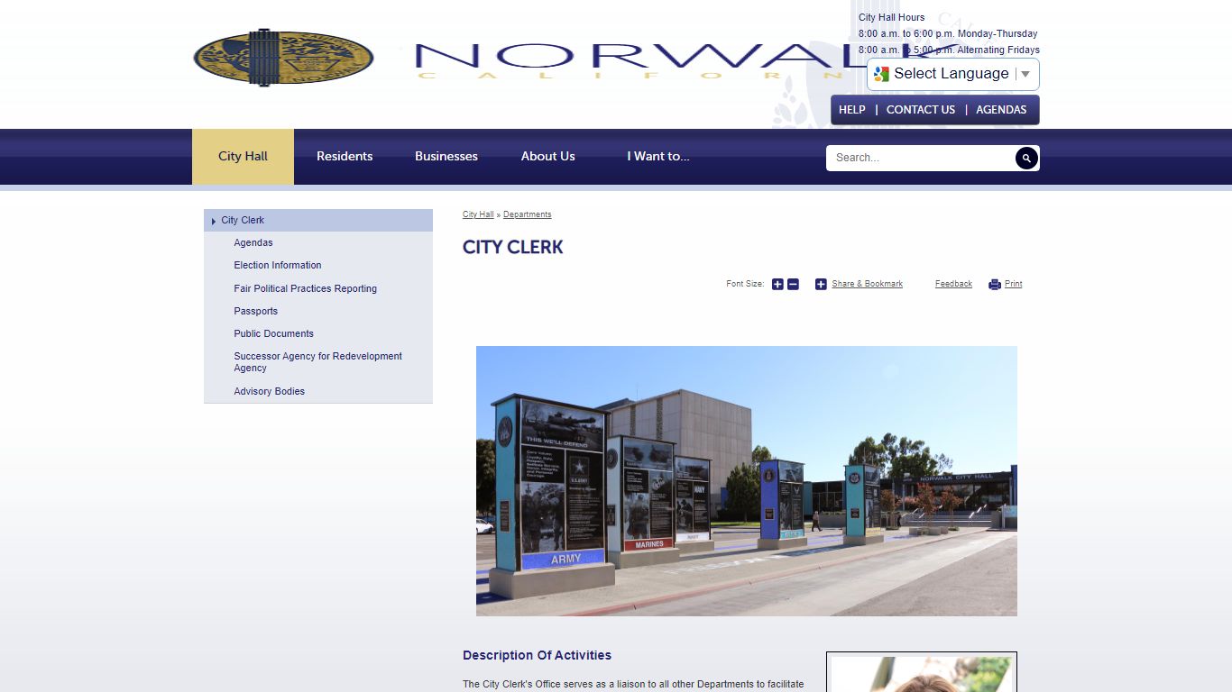 City Clerk | City of Norwalk, CA